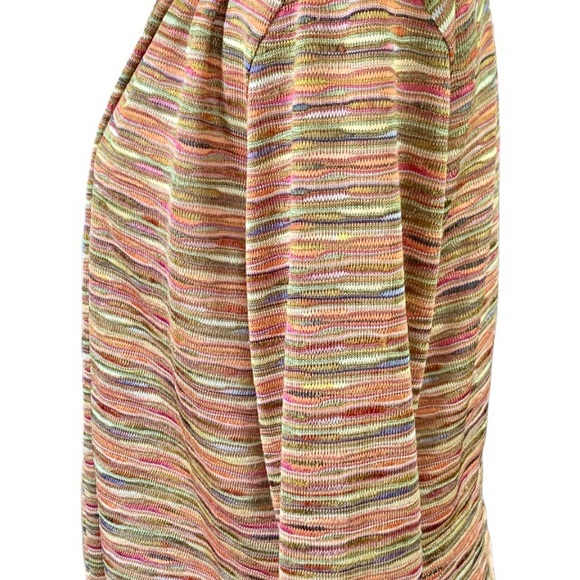 Ruby Rd. MultiColor Woven Tie @ Waist Top - Picture 2 of 6